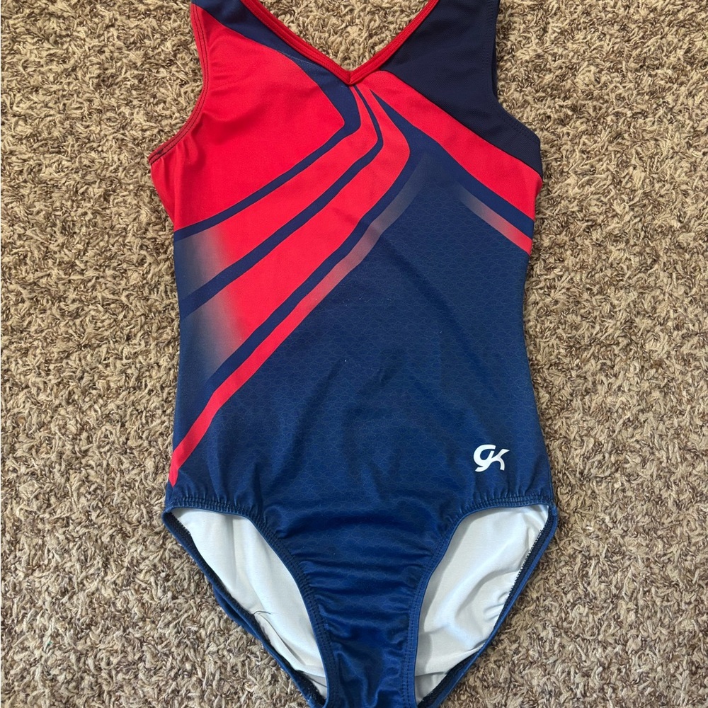 Red and Blue GK Elite Leotard